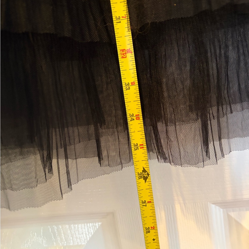 Midi Black Tulle Studio West Skirt - Picture 4 of 4